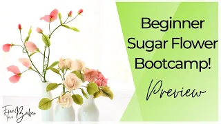 Beginner Sugar Flower Boot Camp Class! ⎸How to Make Sugar Flowers ⎸#youtubeshorts