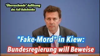 Bundesregierung ist "überrascht" vom Fake-Mord in Kiew und will Beweise