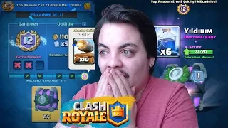 12 SANDIĞINDAN EFSO!! Top Arabası 2 ye 2 Çekilişli Mücadelesi Clash Royale