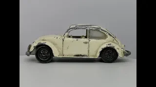 Matchbox Series No 15 Volkswagon 1500 Saloon (1968 WV Beetle) - Custom Video