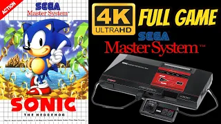 Sonic the Hedgehog [SEGA MASTER SYSTEM] 100% Gameplay Walkthrough FULL GAME [4K60ᶠᵖˢ UHD🔴]
