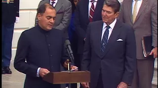 President Reagan's Remarks after Discussions With Prime Minister Rajiv Gandhi on October 20, 1987