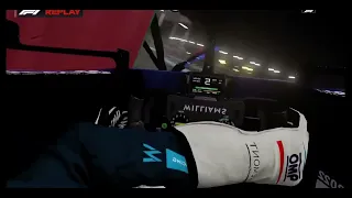 Latifi Saudi Arabia Crash Recreated on F1 2022 (Helmet Cam) | F1 2022