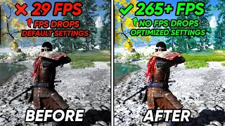 BEST PC Optimization Settings for Ghost Of Tsushima🔧| Max FPS | Best Settings