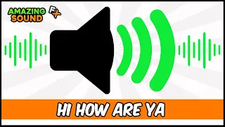 Hi how are ya Spongebob - Sound Effect (HD) - Hi how are ya - Sound Effect (Spongebob)