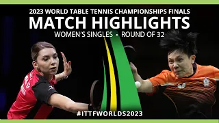 Bernadette Szocs vs Cheng I-Ching | WS R32 | 2023 ITTF World Table Tennis Championships Finals