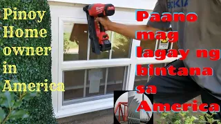 Paano mag lagay ng bintana sa America [CC] | Window installation in USA - Pinoy homeowner in America