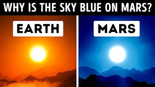 Why are sunsets blue on Mars?