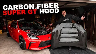 NEW Carbon Fiber Super GT Hood for the GR86!