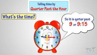 Telling Time by Quarter Past the Hour | Math | Grade-3 | TutWay |