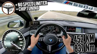 452 KM BMW F11 M550d | Będzie 300 km/h? V-max. Próba autostradowa.