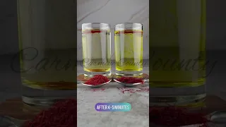 Simple water test to check the difference between real and fake saffron | www.carminecounty.com