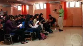 Jason R. Levine singing 'You Have It In You' with Access Students in Tunisia