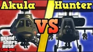 GTA 5: HUNTER VS AKULA (WHICH IS THEBEST HELICOPTER)