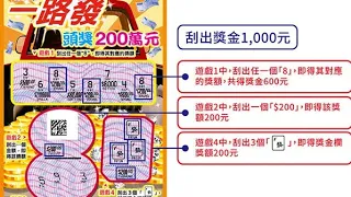 #刮刮樂 ~ 一路發 ☆97☆ taiwan lottery (09~09~2021)