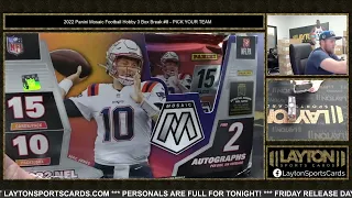 2022 Panini Mosaic Football Hobby 3 Box Break #8   PICK YOUR TEAM