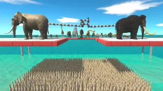 Tug of war between units on deadly horns to save your life - Animal Revolt Battle Simulator