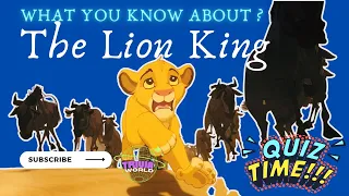 The Lion King Quiz | 90s (MOVIE TRIVIA)