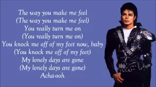 Michael Jackson - The Way You Make Me Feel Lyrics Video