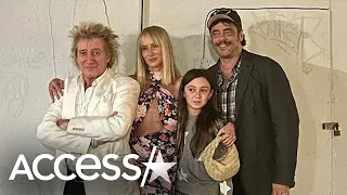 Kimberly Stewart & Benicio del Toro’s RARE Family Photo w/ Daughter Delilah & Rod Stewart