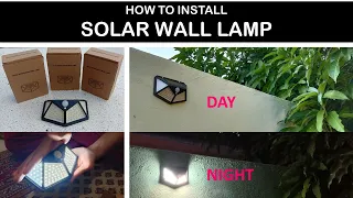 Solar Wall Lamp - How To Install