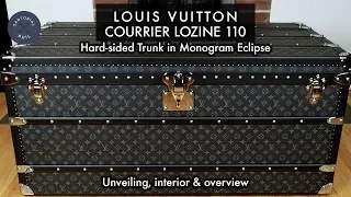 Louis Vuitton GRAND REVEAL: Courrier Lozine 110 Malle Trunk in Monogram Eclipse