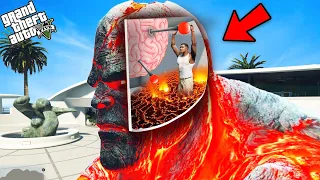 Franklin Enter In Lava God Head To Control Mind ! GTA V Avengers