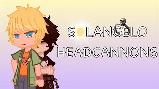 Solangelo Headcannons// Happy Pride Month 🏳️‍🌈