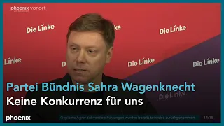 DIE LINKE: Martin Schirdewan u.a. zur Gründung der Partei "Bündnis Sahra Wagenknecht", 08.01.24
