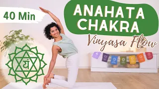 Anahata/Herz Chakra Flow mit Sonya l 40 Minuten Vinyasa Yoga für mehr Liebe und Verbundenheit