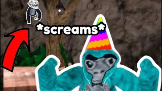 making little kids scream is funny (Gorilla Tag VR)