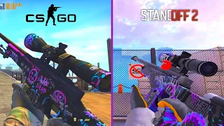 STANDOFF 2 And CS:GO Weapon Comparison! (2021)