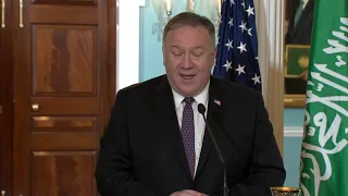 Secretary Pompeo remarks with Saudi Foreign Minister Prince Faisal bin Farhan Al Saud.