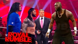 WWE December 10, 2021 - Roman reigns & Shanky Singh Vs. Omos Jordan Omogbehin : Royal Rumble 2022