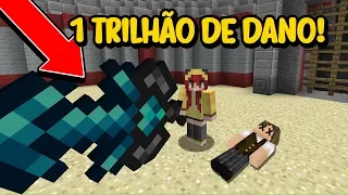 Minecraft: A CHERRY ME MATOU COM UMA ESPADA COM MAIS DE 1 TRILHÃO DE DANO!!!