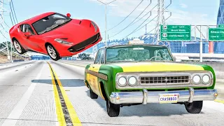 Highway and Roads Cars Crashes #34 BeamNG Drive