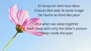 On Se Ressemble Toi Et Moi English Lyrics French Paroles ("We Resemble Each Other, You and Me")