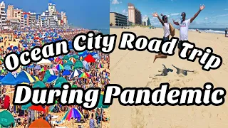 Ocean City Maryland Beach & Boardwalk.Ocean City Road Trip During Pandemic. COVIDCATION