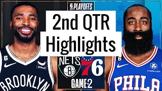 Philadelphia 76ers vs Brooklyn Nets Full Game 2 Highlights 2nd QTR |Apr 17| NBA Playoff 2023