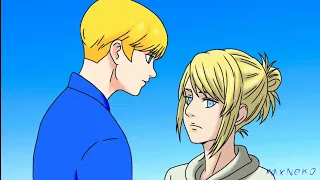 First kiss Armin and Annie