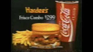 Hardees Frisco Combo Commercial from 1995