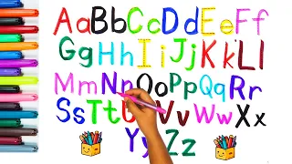 Exploring Capital and Small Letters for Kids || ABC Learning Fun Way For Kids 🌈🎨