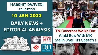 10th January 2023-The Hindu Editorial Analysis+Daily Current Affair/News Analysis by Harshit Dwivedi