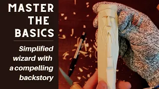 How to Whittle a Simple Wizard Face - Quick Beginner's Carving Project