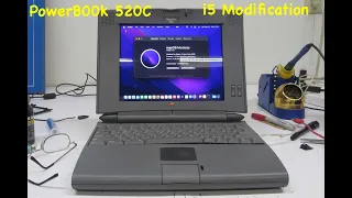 1994 PowerBook 520C Pro i5 Mod - running macOS Monterey
