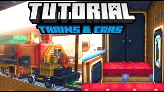 Create Mod Train Tutorial - How to make Fancy Trains in Minecraft