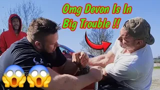 Omg Devon Pinned By Alex kurdecha|Devon Larrat Vs Alex Practice Pull|#devonlarratt #armwrestling