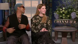 Kelvin Harrison Jr & Lucy Boynton on Chevalier, characters' arcs, Prince & Hendrix, Marie Antoinette