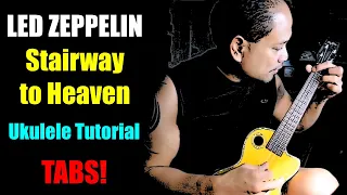 LED ZEPPELIN Stairway to Heaven EASY Ukulele Tutorial with TABS (2019)