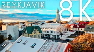 Reykjavik Iceland 🇮🇸  in 8K ULTRA HD 60 FPS - A Tour to Valhalla